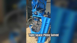 Дисплей сваебойного устройства с боковой рукояткой