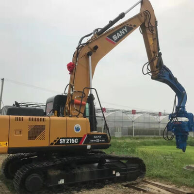 Excavator Hydraulic Vibratory Pile Driver | Low-Noise Cement Sheet Pile Operation