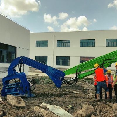 Robust Pile Driver for Road Construction | 15-Meter Driving Depth | High-Frequency Vibration | Excavator-Mounted Design