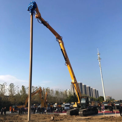 30T Hydraulic Sheet Pile Driver | 3500 RPM Vibration System | Specialized for Photovoltaic Applications