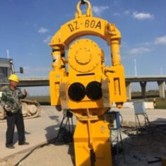 Single Fixture Vibro Pile Driver - 5m/Min Fast Piling Speed For 25T Excavator