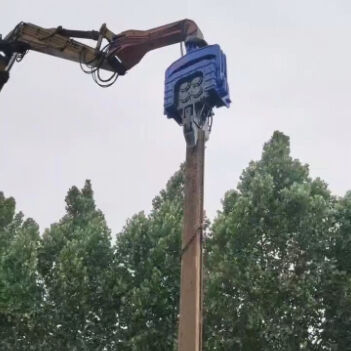 Четырехэксцентриковый сваебойный станок с высокой движущей силой – идеально подходит для проектов по закладке свай весом 48–52 тонны