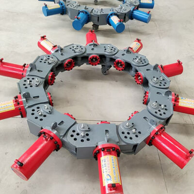 Многомодульное устройство для отламывания свай: высокоэффективное гидравлическое дробление свай диаметром 400–2500 мм.