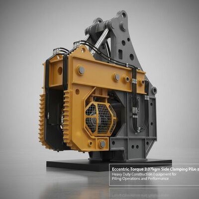 Eccentric Torque 3.07kgm Side Clamping Pile Driver Heavy Duty Construction Equipment for Piling Operations and Performance