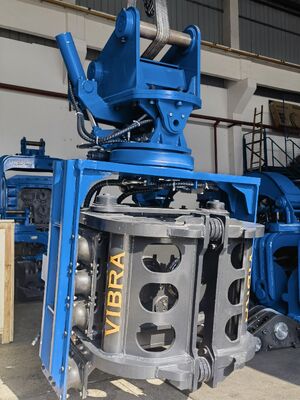 SV-300 Side Grip Pile Driver – Dual Pump Flow Merging System & Quick Tool Change System