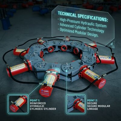 SP-1200 Тяжелое модульное гидравлическое разрывное устройство для снятия свай высокой производительности для 600-3000 мм